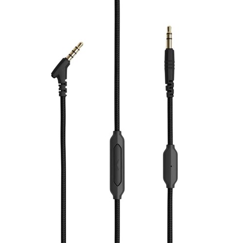Nylon audio cable with mic - cable,