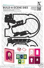 Xcut A5 Shadow Box Build a Scene die set Parisian street Paris dies