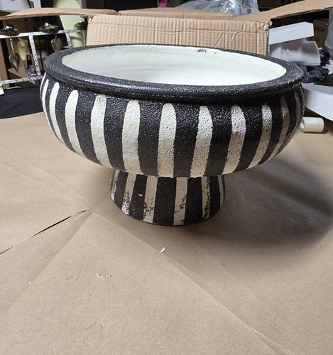 Large black white ceramic - large,