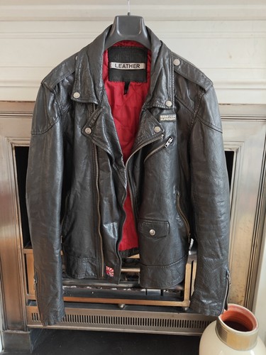Superdry men leather biker - superdry,