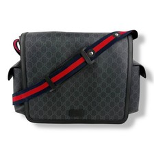 Gucci GG Canvas Black Supreme Monogram Large Baby Changing Bag
