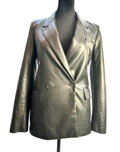 Zara black faux leather - zara,