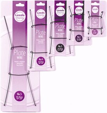 Wire Plate Hangers Black  - Leeds Display sizes 9-46cm, 3.5 to 18" Wall, Holder