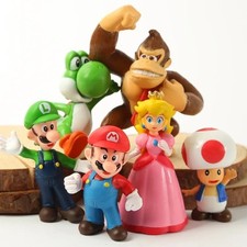 6pcs Super Mario Bros PVC