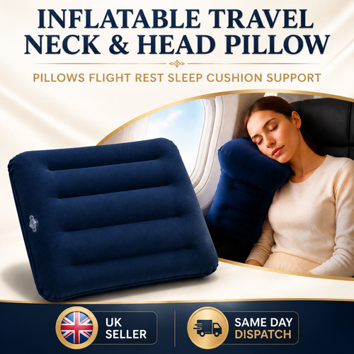 Inflatable travel neck - neck, head