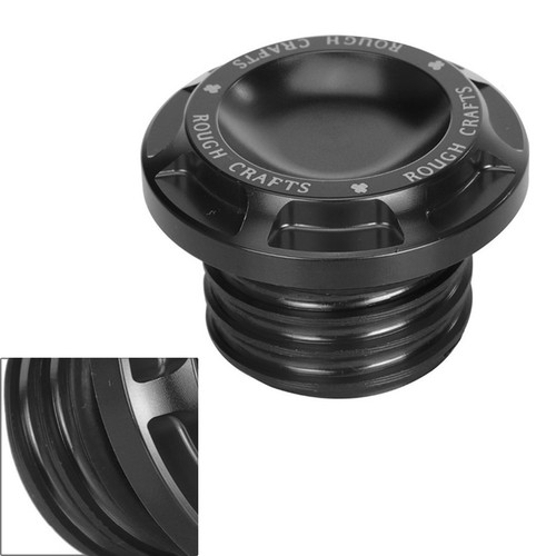 Black fuel gas cap - black, tank