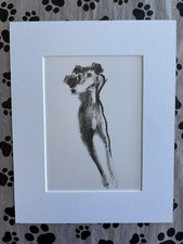 MOUNTED PRINT PAGE ART  SALLY