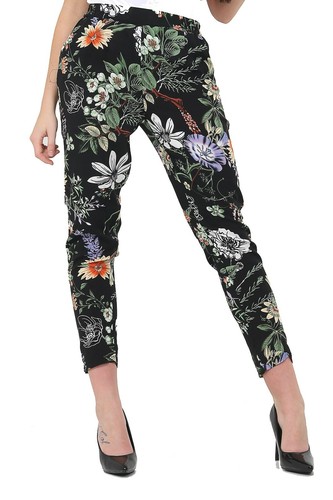 Ladies floral print plain - print,