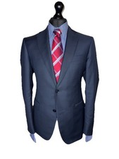 PAL ZILERI MCML XXX VICENZA KUXURY DESIGNER SUIT  FULL CANVASS NAVY 38x32x30