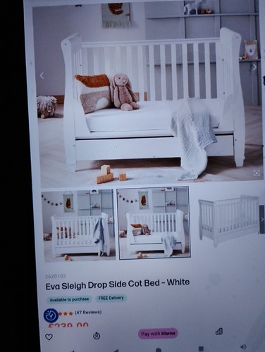 Eva sleigh cot bed - sleigh,