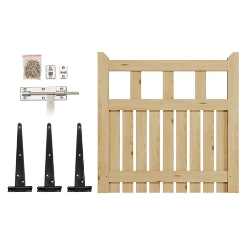 Wooden gate garden - garden, pedestrian