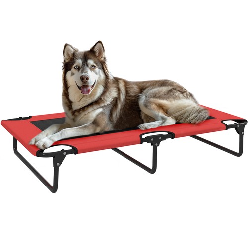Pawhut portable raised dog - dog, bed