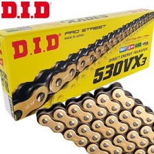 DID Chain for Honda CBX 750 F 1985 RC17 X-Ring 530VX3 Gold/Black Rivet