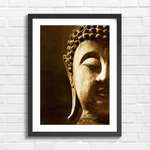 Serene buddha head profile - serene,