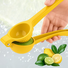 Lemon Squeezer Manual Hand Press Juicer Yellow Aluminium Alloy Citrus Extractor