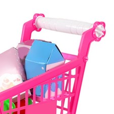 Hot Children Shopping Trolley 21pcs Kids Shopping Cart Trolley Play Set