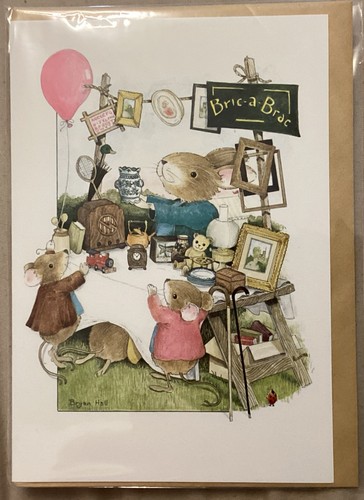 Rabbit bric brac greeting - rabbit,