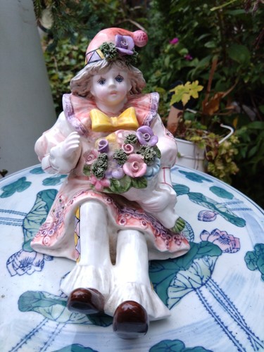 Schmid clown figurine - clown, music