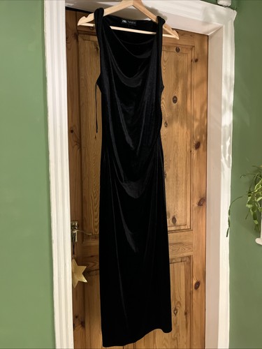 Zara black velvet long - zara,