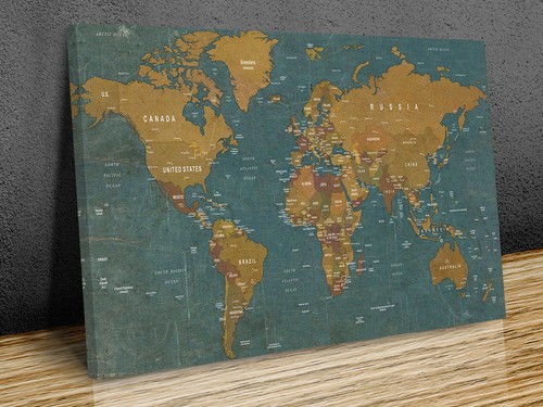 Classic world map countries - classic,