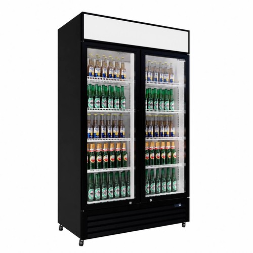 Upright double glass door - glass,