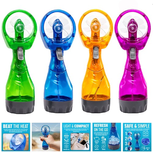 Water misting hand fan - water,
