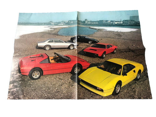 Brochure poster ferrari car - brochure/poster,