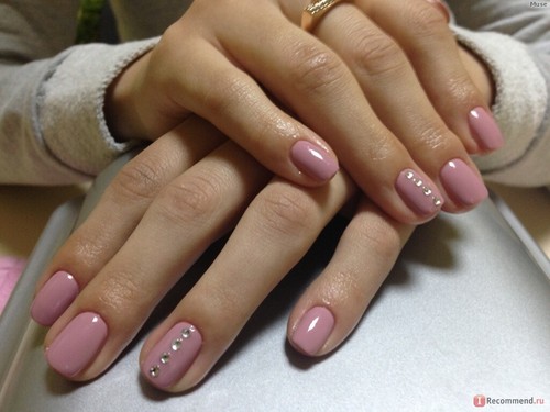 Bluesky gel nail polish - nail, nude
