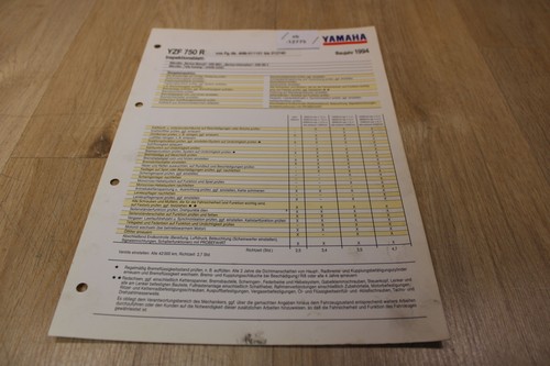 Yamaha yzf750r 4hn inspection - yamaha,