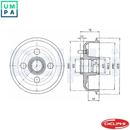Brake drum bf329 for - for, mazda