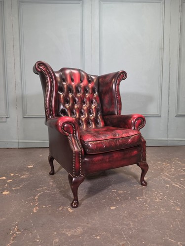 Oxblood red leather queen - oxblood,
