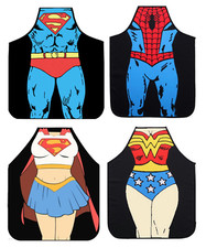 Superhero Apron Novelty Funny Apron Kitchen Chef Cooking Bbq Marvel Avengers UK