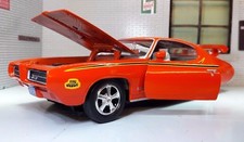 1:24 Pontiac GTO 1969 Judge Ram Air III Motormax Model Car 73242 G LGB Scale
