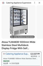 Atosa YLM480B 1000mm Wide Stainless Steel Multideck Display Fridge With Self