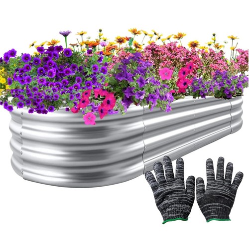 Raised metal garden bed - raised,