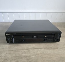 Sony RCD-W100 Twin CD Player Recorder Black No Remote Tested Working