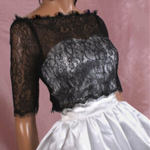 Lace wedding bolero shoulder - lace,