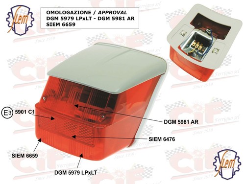 Siem taillight piaggio vespa - taillight,