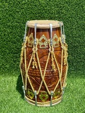 DHOLAK-Engraved design. Made by CHET RAM GILL - UK🇬🇧 seller # fast delivery!