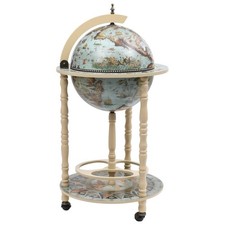 Eucalyptus Wood Globe Bar Wine