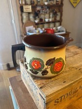 Vintage Large Rounded Enamel