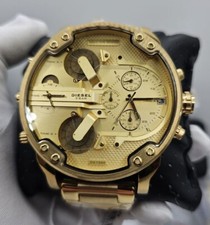 DIESEL MENS WATCH STAINLESS STEEL YELLOW GOLD DZ7399 MR BIG DADDY 2.0 XL GENUINE