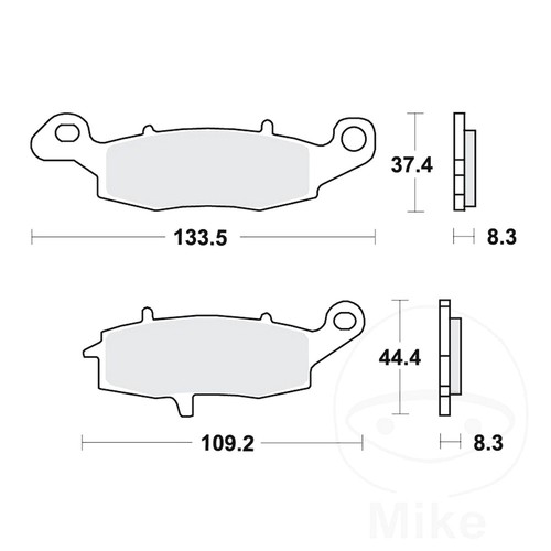 Trw brake pads front - pads, 1