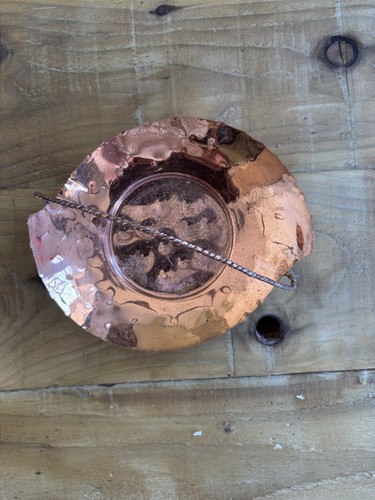 Vintage hammered copper bowl - vintage,