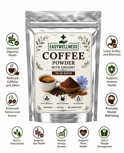 Coffee powder with - powder,