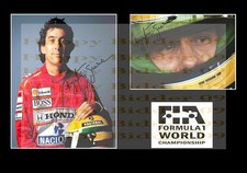 A4 Size Signed Ayrton Senna F1