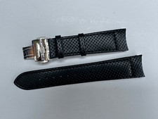 GENUINE ROTARY REVELATION ROUND MODEL BLACK LEATHER WATCH STRAP SIZE 21MM
