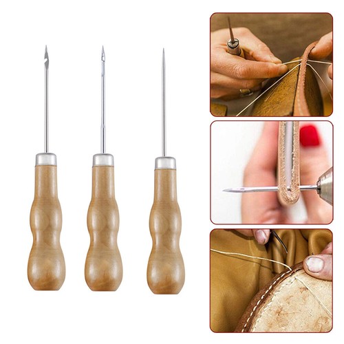 3pcs leather sewing - leather, tool