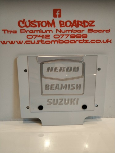 Trials front number board - front,