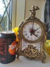 UNUSUAL ANTIQUE FRENCH ALARM CLOCK FOR RESTORATION c1900